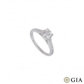 White Gold Round Brilliant Cut Diamond Ring 1.01ct G/VS1 XXX White Gold Round Brilliant Cut Diamond Ring 1.01ct G/VS1 XXX